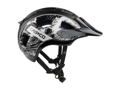 prilba CASCO MTBE2 Splatter silver  L(58–62 cm)