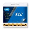 retaz KMC X12 TI-N GOLD 12-rýchl. 126 článkov