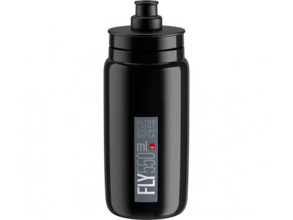 ELITE láhev FLY 21' černá/šedé logo, 550 ml