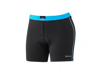 SHIMANO kraťasy - cyklistická vložka, dámské, černá, S