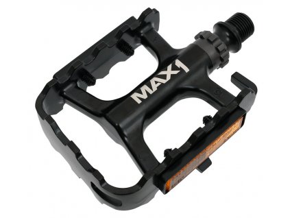 MAX1 Race ložiskové hliníkové černé pedály