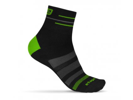 Etape ponožky SOX černá zelená