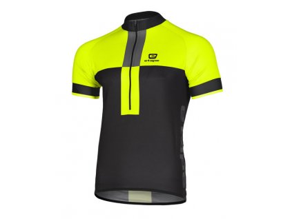 Etape pánský dres FACE černá/žlutá fluo