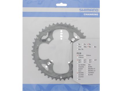 SHIMANO převodník FC-M590 44z šedý