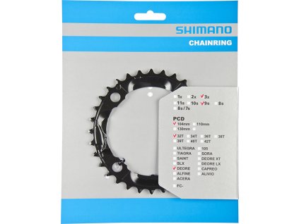 SHIMANO převodník DEORE FC-MT590 32 zubů 3x9s