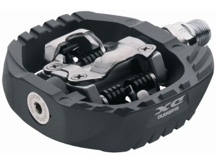 SHIMANO pedály MTB ostatní PD-M647 SPD zarážky SM-SH51 bez odrazek stříbrné