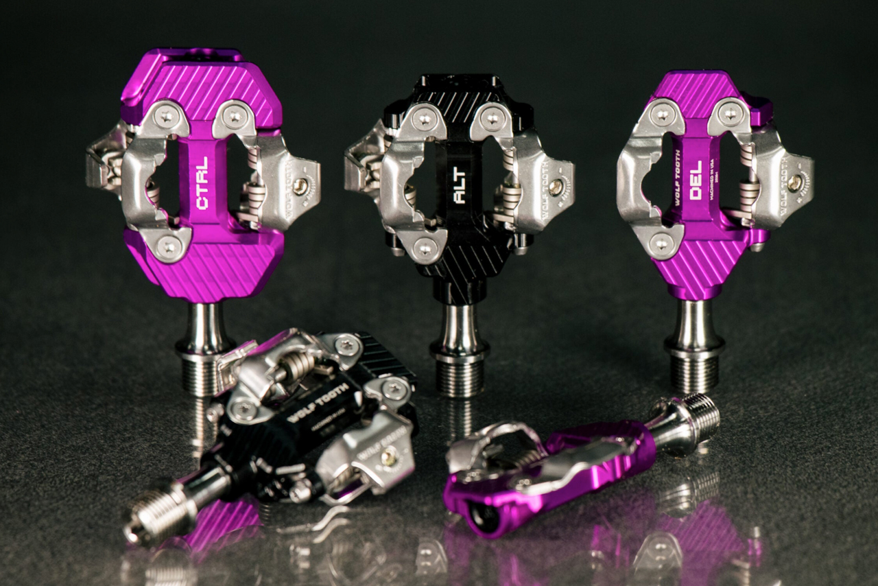 Nášlapné pedály Wolf Tooth pro trail, XC a gravel