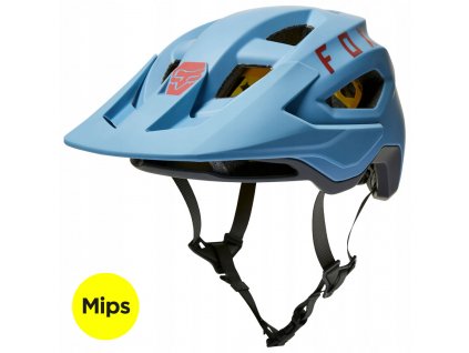 Fox MTB helma Speedframe modra