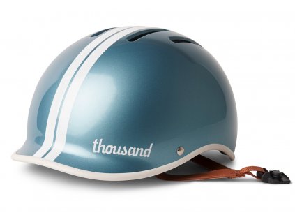 Thousand designova helma na mestske kolo prilba kolobezku brusle skate Pelham Blue 7