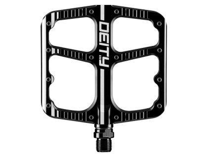 deity flat trak pedals black orig