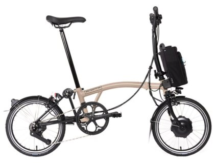 Elektricke Skladaci kolo Brompton Dune Sand Black