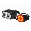 Sada svetel na kolo KNOG Blinder Road 600 a Mini Square Rear