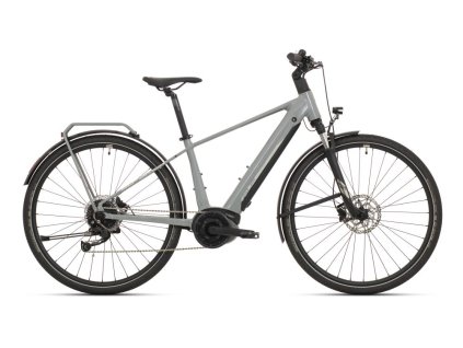 SUPERIOR EXR 6050 B TOURING GLOSS GRAY / CHROME SILVER, vel. 21.0" (XL)