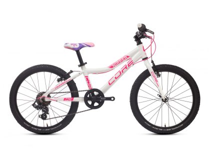 dětské kolo Core Nipper 20" Al Nipper, Revo-6, bílý s reflexní růžovou