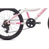 dětské kolo Core Nipper 20" Al Nipper, Revo-6, bílý s reflexní růžovou