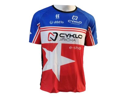 Běžecké tričko Cyklo Jiřička ULTRA 01 | Game modrá-červená