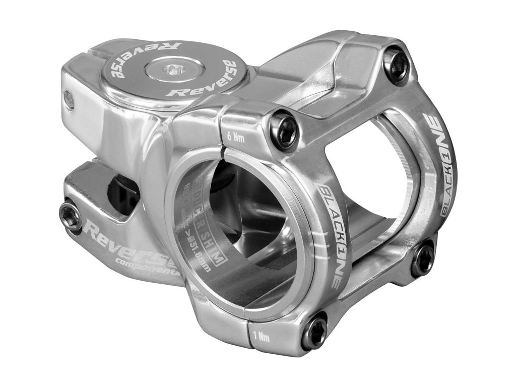 Představec Reverse Black One Titanium D-2 35 mm  Silver + čepička, šroub