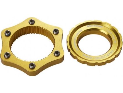 Adaptér Reverse kotouče diskové brzdy centerlock/6-otv. Gold