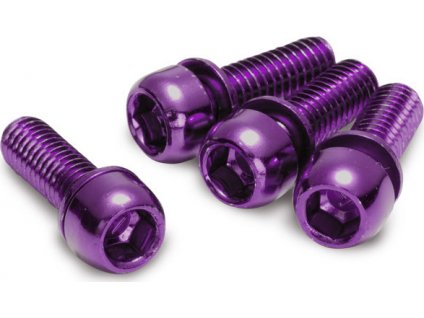 Šrouby uchycení brzdy Reverse M6 x 18 mm, 4 ks Purple