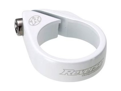 Objímka sedlovky Reverse Bolt 34,9 mm White