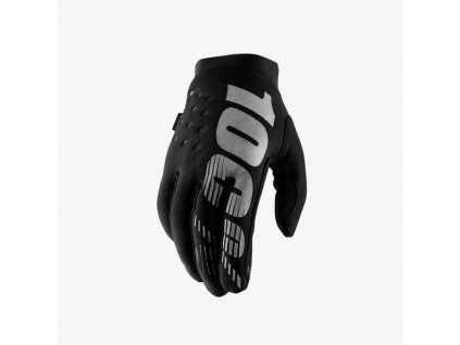 100 rukavice brisker black grey