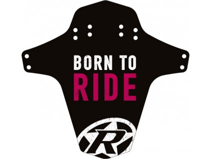 Blatník přední Reverse MudGuard Born to ride Black / Candy