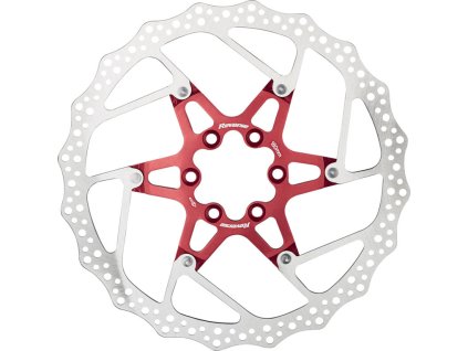 Brzdový kotouč 180 mm, 6 děr, Reverse Alloy/Steel, Red