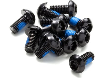 Šrouby na kotouče Reverse Steel M5 x 10 mm, Torx 25, 12 ks Black