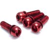 Šrouby uchycení brzdy Reverse M6 x 18 mm, 4 ks Red