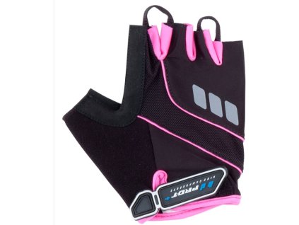 Cyklo rukavice PRO-T Plus Riva černo-růžová,Cyklo rukavice PRO-T Plus Riva černo-růžová