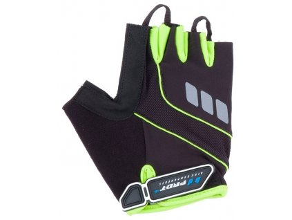 Cyklo rukavice PRO-T Plus Riva černo-zelená