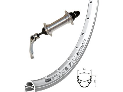 kolo přední 28" RMX 719 stř.ráfek 36děr náboj Joytech rú