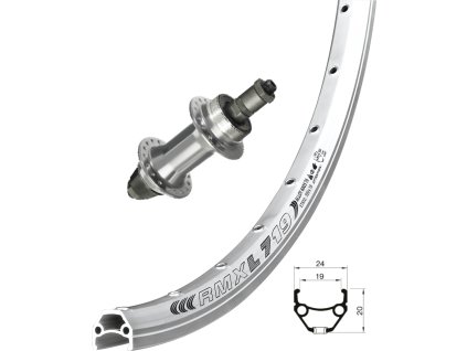 kolo zadní 28" RMX 719 stř.ráfek 36děr náboj Joytech rú