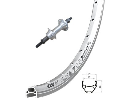 kolo zadní 28" RMX 719 stř.ráfek 36děr náboj Joytech pevná osa