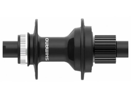 náboj disc Shimano FH-MT410-B 28děr Center Lock 12mm e-thru-axle 148mm 12 rychlostí zadní černý