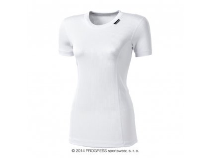 Dámské funkční triko Progress MS NKRZ kr. rukáv bílé