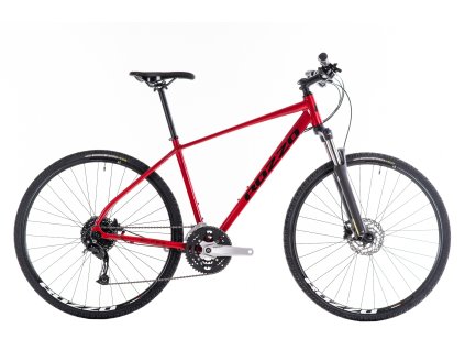 Trekkingové kolo ROZZO GRIT 80 28" 2025 - červená/čer (Velikost rámu 17")