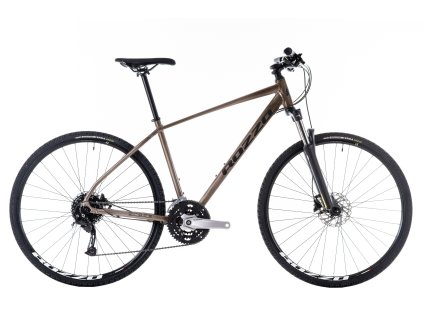 Trekkingové kolo ROZZO GRIT 80 28" 2025 - hnědá/černá (Velikost rámu 17")