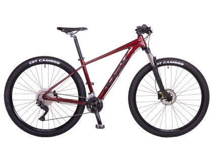 Horské kolo NAOS MRX 29" CUES 2x9 disc tm. červený lesk