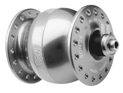 SON 28 - 32 děr, V-brzdy / stříbrné anodized