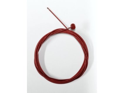 lanko brzdové teflonové  červené ALHONGA nerez 2,1m HJ-10563