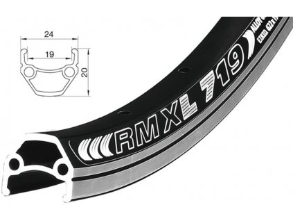 ráfek 28" 622x19 REMERX Dragon RMXL 719 černý