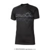 Pánské funkční triko Progress DF NKR PRINT kr. rukáv černé
