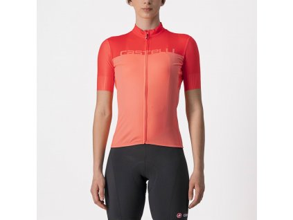 dámský dres Castelli VELOCISSIMA  CORAL FLASH/BRILLIANT PINK