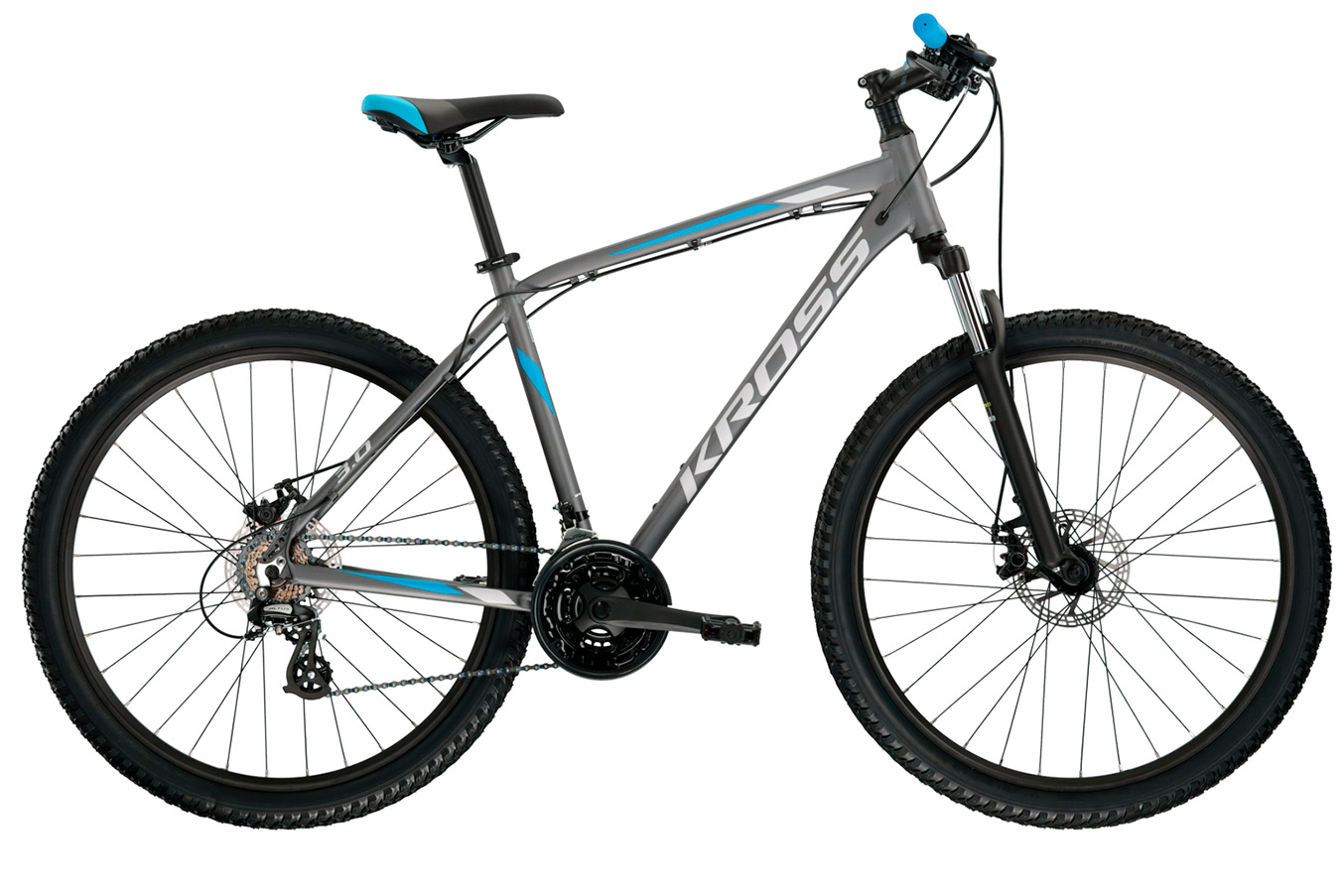 horská;xc Kross Hexagon 3.0 barva_graphite/blue/grey (mat)