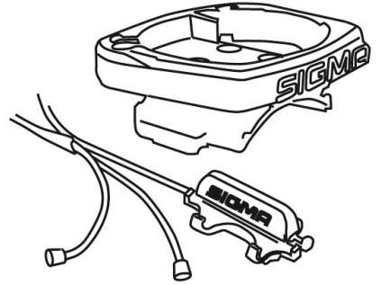 držák SIGMA computeru s kabeláží kompletní (BC 1909-2209) UNI