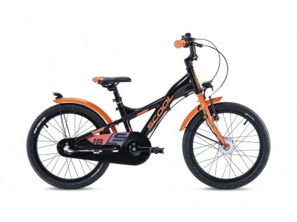 Dětské kolo S’COOL XXlite street 18 | Černá-oranžová (od 114 cm)