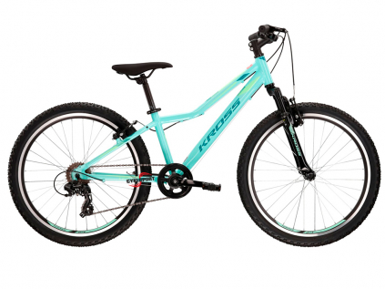 Dětské kolo 24" | KROSS LEA JR 1.0 | aquamarine-green-mint/lesk | 2022