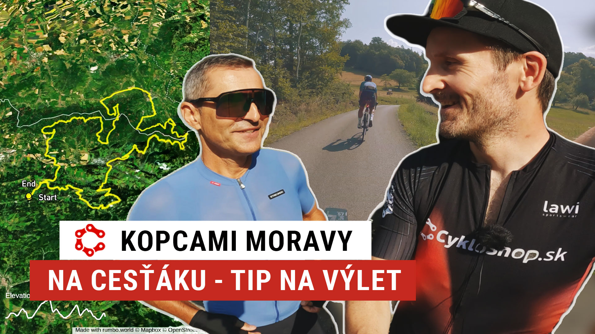Kopcami Moravy na cestnom bicykli - Tip na výlet