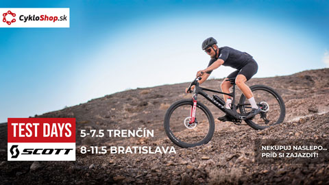 Scott Testovacie dni 2026: Vyskúšaj si viac ako 25 bicyklov Scott v Trenčíne a Bratislave